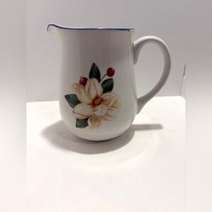 Savannah Grove Collection Ceramic Floral Stoneware Pitcher